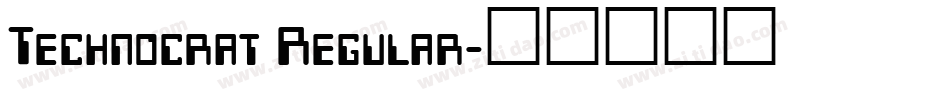 Technocrat Regular字体转换